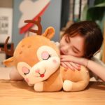 Peluche de petit cerf endormi, mignon Kawaii, de 20 à 40 cm – Image 6