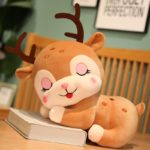 Peluche de petit cerf endormi, mignon Kawaii, de 20 à 40 cm – Image 4