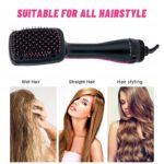 Sèche-cheveux avec brosse soufflante, air-chaud, outil professionnel de coiffure – Image 4