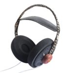 Casque stéréo dynamique en bois, dos ouvert, HiFi, 57mm, avec câble plaqué argent 3.5mm – Image 2
