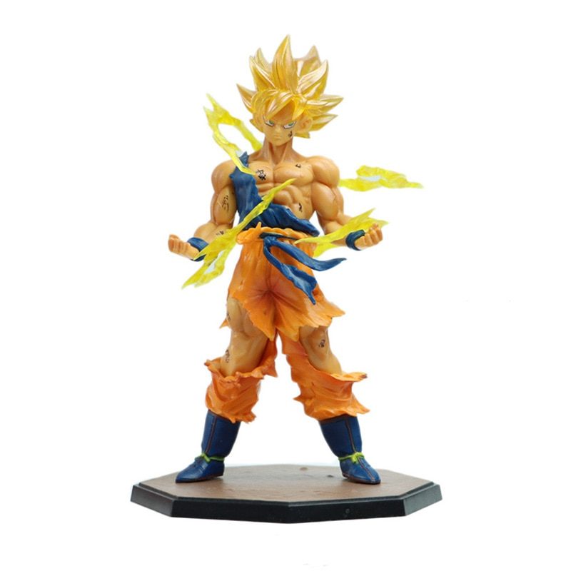 Figurine manga, Son Goku Super Saiyan, DBZ, dessin animé, 16 cm