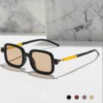 Lunettes de soleil carrées, vintage, UV400 – Image 2
