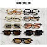 Lunettes de soleil carrées, vintage, UV400 – Image 4