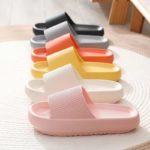 Pantoufles souple à plateforme épaisse, 4 cm, EVA, antidérapantes