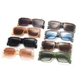 Lunettes de soleil carrées polygone, rétro, UV400 – Image 2
