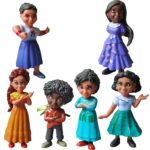 Lot de 6 figurines, dessin animé, famille Madrigal, Disney, 10.5 cm