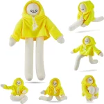 Peluche de bonhomme articulé, douce et amusante, de 18 à 36 cm