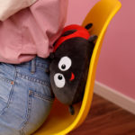 Peluche de coccinelle colorée, abeille, douce et confortable, oreiller, de 40 à 60 cm – Image 4