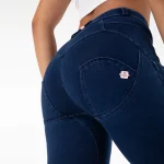 Legging en jeans pour femme, taille haute, pantalon Salsa Push Up, bleu foncé – Image 7