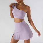 Ensemble de sport 2 pièces, tennis, vêtements d'entraînement, doux et extensible – Image 3