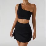 Ensemble de sport 2 pièces, tennis, vêtements d'entraînement, doux et extensible – Image 7