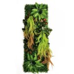 Panneau mural de plantes artificielles, mousse de gazon, subtropicales, 120 x 40 cm – Image 4
