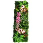 Panneau mural de plantes artificielles, mousse de gazon, subtropicales, 120 x 40 cm – Image 5