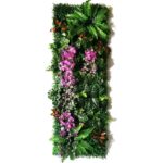 Panneau mural de plantes artificielles, mousse de gazon, subtropicales, 120 x 40 cm – Image 19