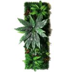 Panneau mural de plantes artificielles, mousse de gazon, subtropicales, 120 x 40 cm – Image 2