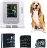 Moniteur de pression artérielle électronique et automatique pour animaux, avec trois manchettes