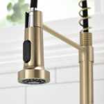 Robinet mitigeur d'évier de cuisine, extractible, bec pivotant, mélangeur d'eau chaude et froide – Image 2
