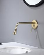 Robinet mitigeur de lavabo en laiton, mélangeur d'eau chaude et froide, style contemporain – Image 4