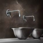 Robinet mitigeur de lavabo en laiton, mélangeur d'eau chaude et froide, style contemporain – Image 2