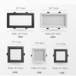 Spot LED à encastré, ultra mince, lumineux, de 12 à 36W, IP42 – Image 8