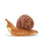 Peluche d'escargot brun, très doux, 40 cm de longueur – Image 2