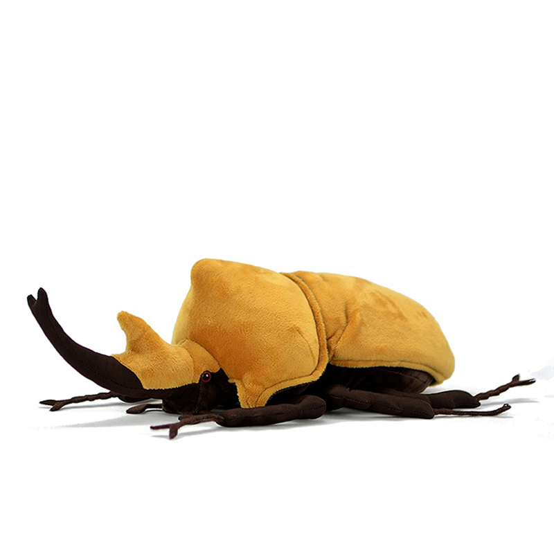 142147-gdfaij.jpg Peluche de coléoptère jaune, réaliste et douce, 25 cm – Image 1