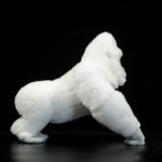 Peluche de gorille albinos, réaliste et doux, 38 cm – Image 2