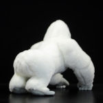 Peluche de gorille albinos, réaliste et doux, 38 cm – Image 4