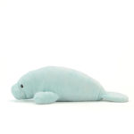 Peluche de lamantin bleu, souple et confortable, réaliste, 40 cm – Image 2