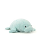 Peluche de lamantin bleu, souple et confortable, réaliste, 40 cm