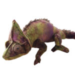 Peluche de caméléon, lézard, doux et confortable, réaliste, 70 à 100 cm