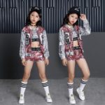 Ensemble 4 pièces, costume de danse Hip Hop pour enfant, vêtements pour performance – Image 4