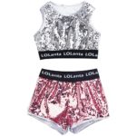 Ensemble 4 pièces, costume de danse Hip Hop pour enfant, vêtements pour performance – Image 6