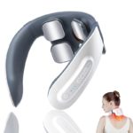 Masseur de cou électrique à impulsion et chauffant à 4 têtes, avec télécommande, 6 modes 18 niveaux, rechargeable – Image 6