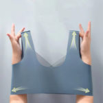 Soutien-gorge en dentelle sans couture, sans anneaux en acier, bonnets fixes – Image 5