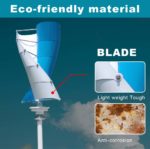 Energie éolienne à vent verticale, AJ-3000W, 12/24V, avec contrôleur hybride MPPT, pour usage domestique – Image 3