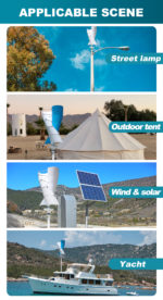Energie éolienne à vent verticale, AJ-3000W, 12/24V, avec contrôleur hybride MPPT, pour usage domestique – Image 11