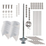 Energie éolienne à vent verticale, AJ-3000W, 12/24V, avec contrôleur hybride MPPT, pour usage domestique – Image 15