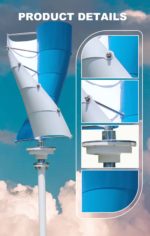Energie éolienne à vent verticale, AJ-3000W, 12/24V, avec contrôleur hybride MPPT, pour usage domestique – Image 9