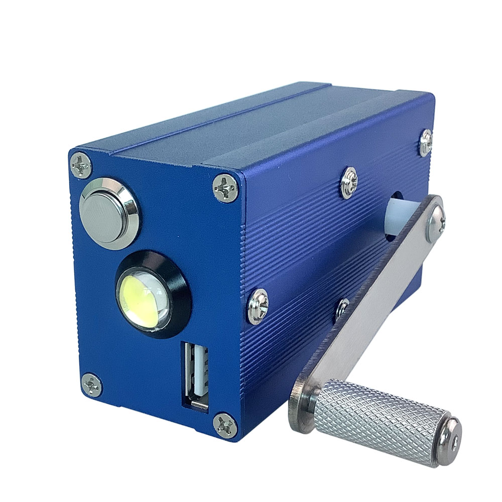 Générateur à manivelle portable, 5V, 12V, chargeur USB, éclairage, allume-cigare, kit de survie