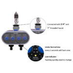 Système de contrôle électronique pour l'arrosage du jardin, valve à bille, deux sorties – Image 6
