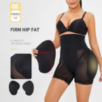 Culotte effet sculptant, taille haute, rembourrée sur les côtés, rehausseur de hanches, grande taille – Image 4