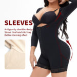Combinaison de compression à manches longues, corset amincissant, modelage du corps, grande taille – Image 3