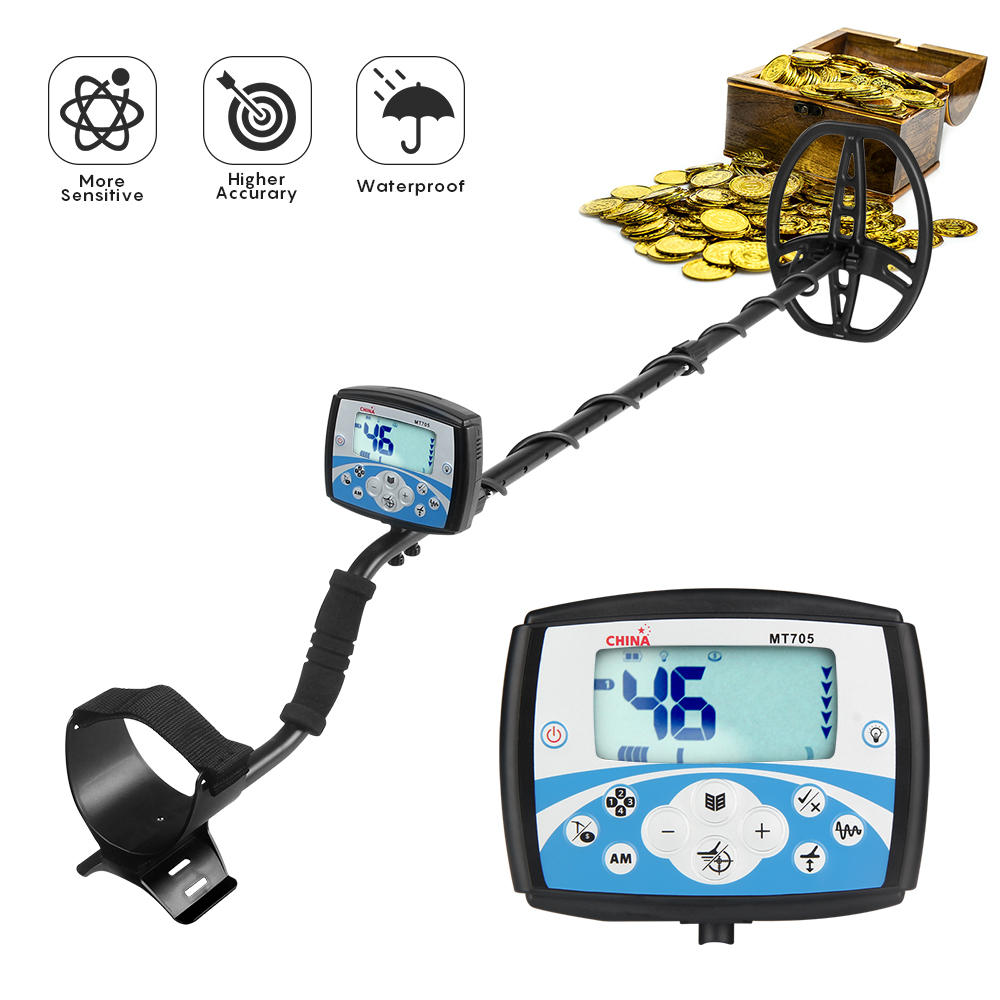 Détecteur de métaux professionnel MT705, bobine de recherche IP68