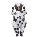Costume gonflable d'une vache des alpes, déguisement