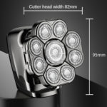 Rasoir électrique 9D à tête flottante, 6 en 1, rechargeable, lavable, en acier inoxydable – Image 5