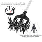 Émietteur-sarcleuse de pelouse de jardin rotatif, motoculteur réglable – Image 6