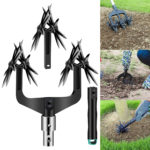 Émietteur-sarcleuse de pelouse de jardin rotatif, motoculteur réglable