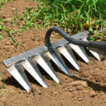 Râteau de désherbage, scarificateur, en métal, outils de jardinage – Image 2