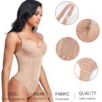 Body de contrôle avec soutien-gorge, sans couture, entraîneur de taille, vêtement amincissant – Image 3